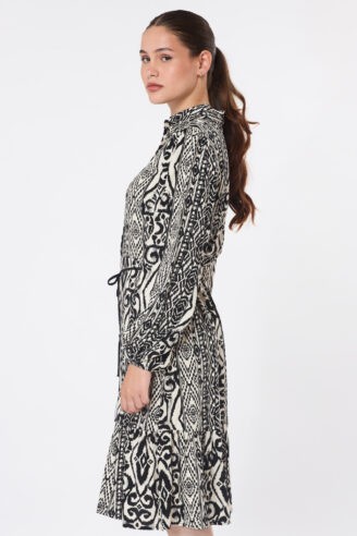 שמלה בדפוס אתני- גאומטרי
