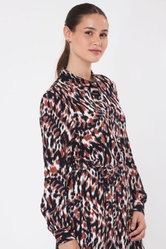 שמלת מקסי מודפסת