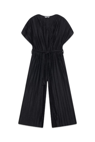 אוברול פליסה ילדות - שחור