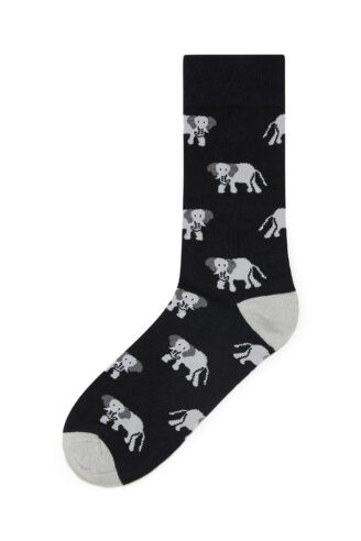 גרביים HAPPY - שחור פיל