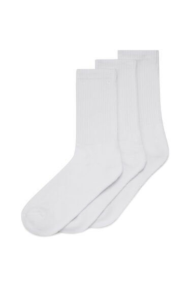 מארז שלישיית גרבי ספורט - לבן