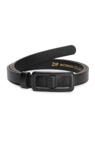חגורה נשים דקה - שחור