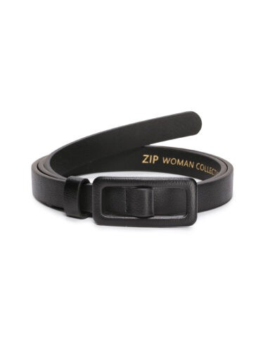 חגורה נשים דקה - שחור