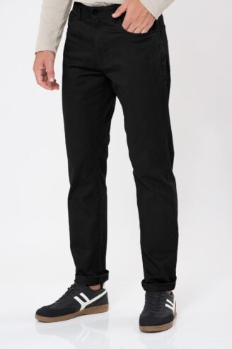 מכנסיים  5 כיסים - שחור