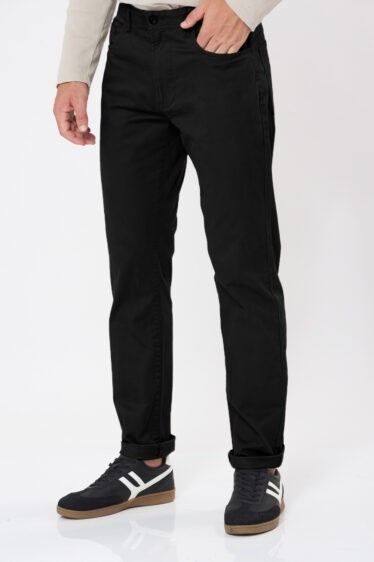 מכנסיים 5 כיסים - שחור